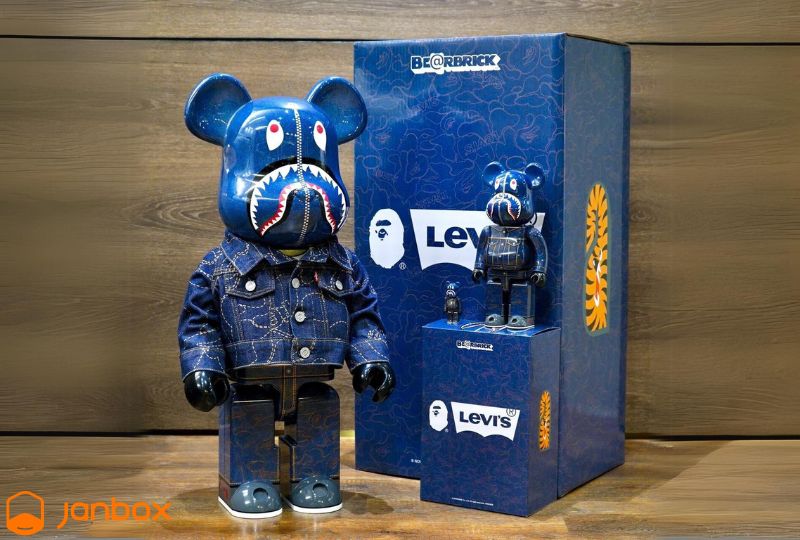 Bearbrick-x-BAPE-x-Levis