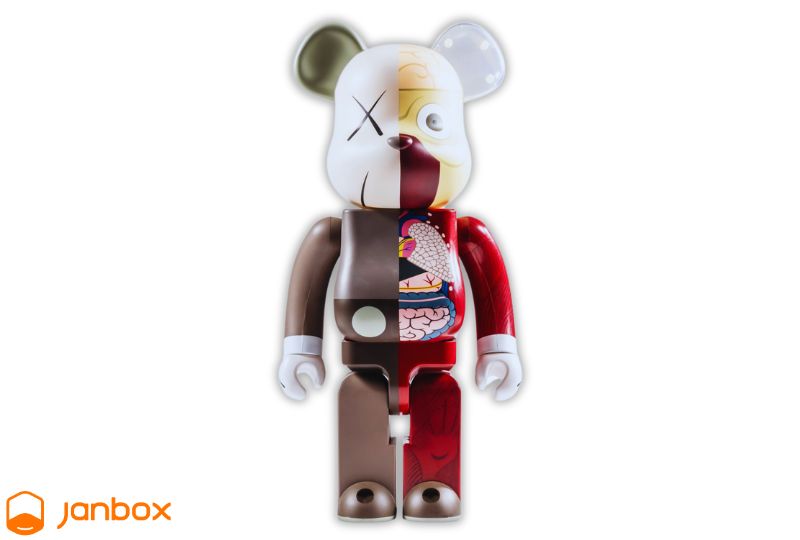 Bearbrick-x-KAWS-Bearbrick-Dissected-Brown