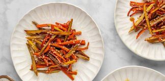 Instructions for making Japanese Kinpira Gobo kinpira-gobo-recipe