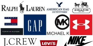 Top 20+ Famous American fashion brands Top 20+ Famous American fashion brands