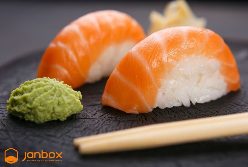 Eat-sushi-with-wasabi