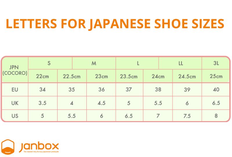 Letters-for-Japanese-shoe-sizes